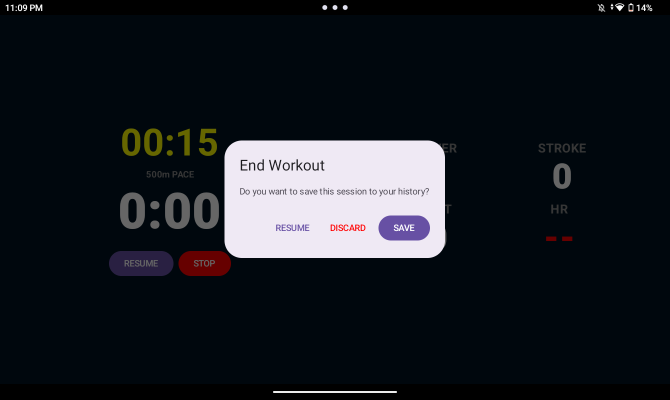 Save Workout Dialog